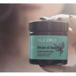 Alkemie Microbiome, wyciszająca nocna maska - krem