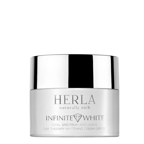 Herla Infinite White Przeciwstarzeniowy krem wybielający przebarwienia SPF15 na dzień 50 ml