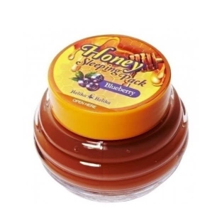 Holika Holika Honey Sleeping Pack (Blueberry) - Całonocna maseczka z miodem i jagodami 90ml