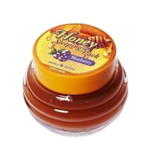 Holika Holika Honey Sleeping Pack (Blueberry) - Całonocna maseczka z miodem i jagodami 90ml