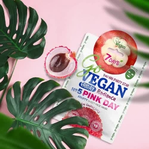 7DAYS GoVEGAN Friday Pink Day - Rozjaśniająca Maska w płachcie 25 g