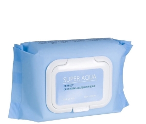 MISSHA Delikatne chusteczki do demakijażu, Super Aqua Perfect Cleansing Water In Tissue