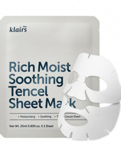Klairs Nawilżająca maseczka na tkaninie do twarzy, Rich Moist Soothing Tencel Sheet Mask
