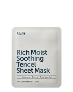 Klairs Nawilżająca maseczka na tkaninie do twarzy, Rich Moist Soothing Tencel Sheet Mask