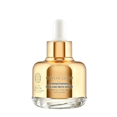 Natura Siberica Wzmacniające serum do twarzy i szyi z kawiorem i złotem Caviar Gold 30ml