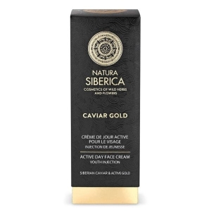 Natura Siberica Caviar Gold - Aktywnie odmładzający krem na dzień z kawiorem i złotem 30 ml