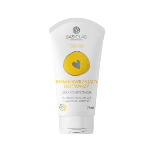 BasicLab Famillias krem nawilżający do twarzy o lekkiej konsystencji 75 ml