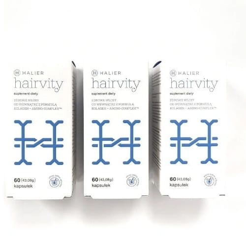 HALIER Suplement na włosy Hairvity dla kobiet PEŁNA KURACJA (180 szt.)