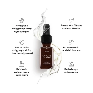 Nature Cosmetics Nature Skin Serum żel z naturalnym śluzem ślimaka i kwasem hialuronowym 10 ml.webp